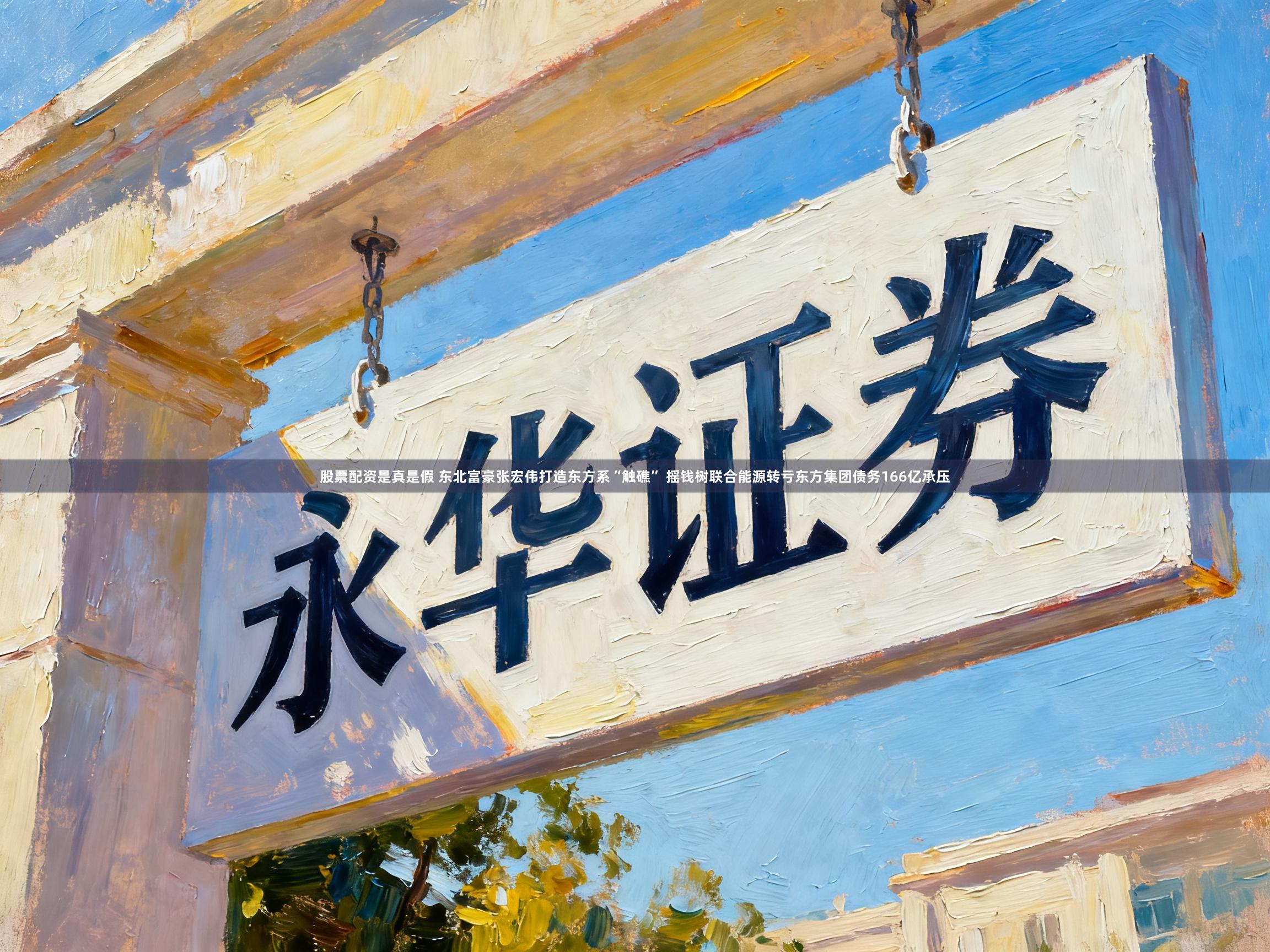 股票配資是真是假 東北富豪張宏偉打造東方系“觸礁” 搖錢樹聯(lián)合能源轉(zhuǎn)虧東方集團(tuán)債務(wù)166億承壓